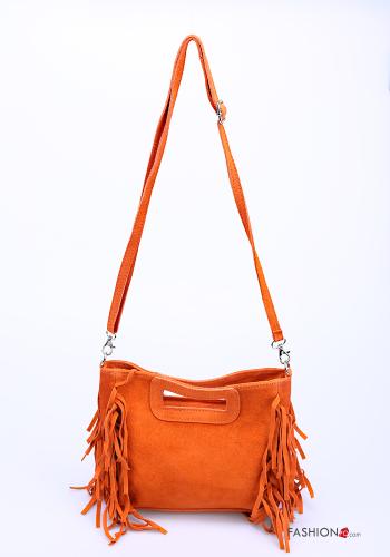 Wildleder Tasche aus Echtes Leder mit Fransen - ph 1