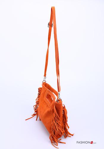 Wildleder Tasche aus Echtes Leder mit Fransen - ph 2