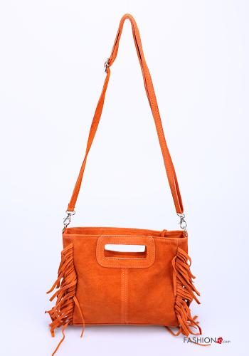 Wildleder Tasche aus Echtes Leder mit Fransen - ph 3