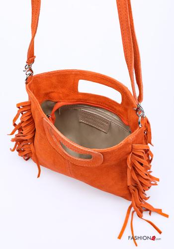 Wildleder Tasche aus Echtes Leder mit Fransen - ph 5