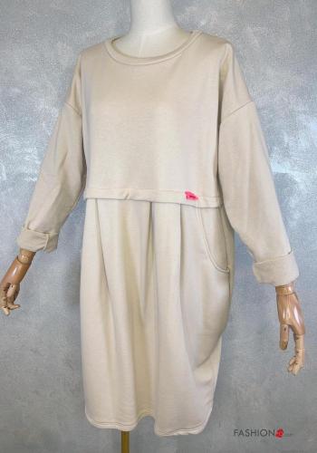 Kleid aus Baumwolle mit Taschen - ph 1