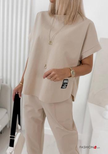 short sleeve Cotton Co-ord with pockets - ph 1