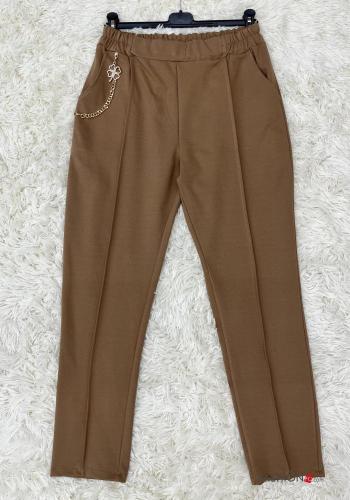 Hose mit Taschen mit gummizug mit kette - ph 1