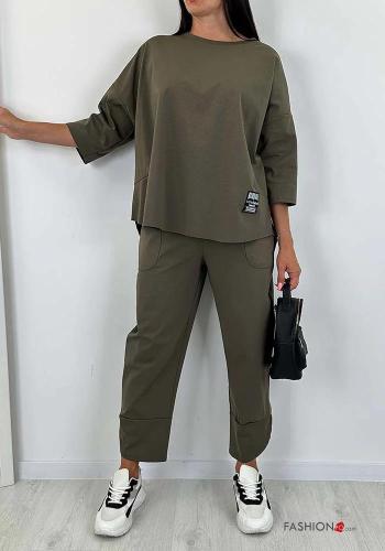 Cotton Co-ord with pockets 3/4 sleeve - ph 1
