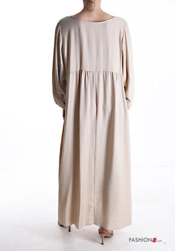 long sleeve long oversized Dress with v-neck - ph 2