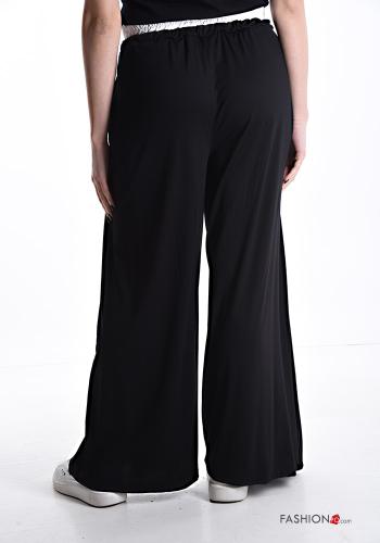 wide leg Hose mit Taschen mit gummizug mit kordelzug - ph 2