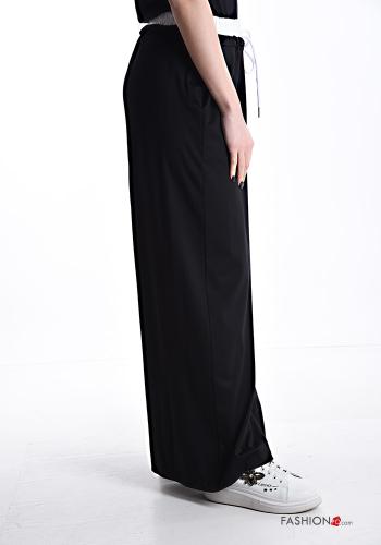 wide leg Hose mit Taschen mit gummizug mit kordelzug - ph 3