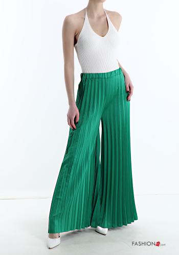 pleated satin Trousers - ph 5