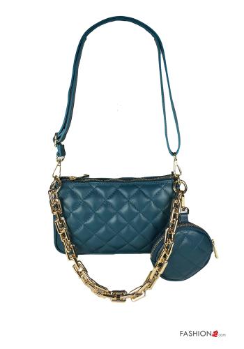 Genuine Leather Bag with zip with keyring - ph 1