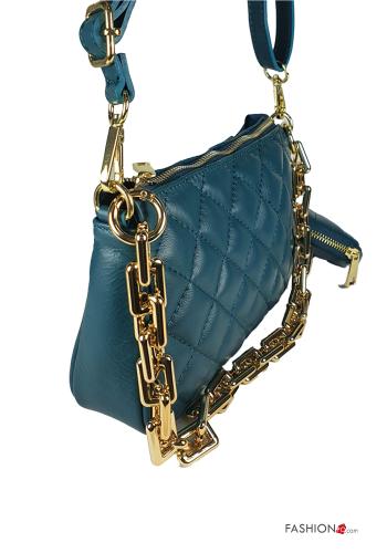 Genuine Leather Bag with zip with keyring - ph 2