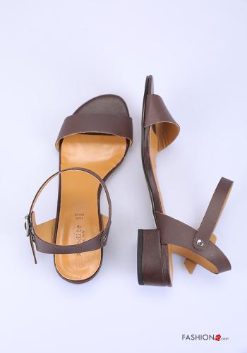adjustable Genuine Leather Sandals Ankle strap - ph 2