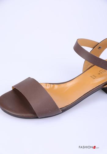 adjustable Genuine Leather Sandals Ankle strap - ph 3