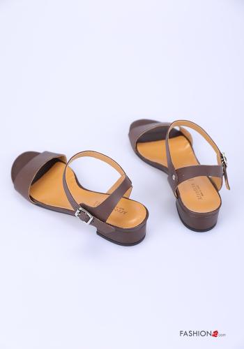 adjustable Genuine Leather Sandals Ankle strap - ph 4