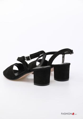 Suede open toe Genuine Leather Sandals Ankle strap - ph 2