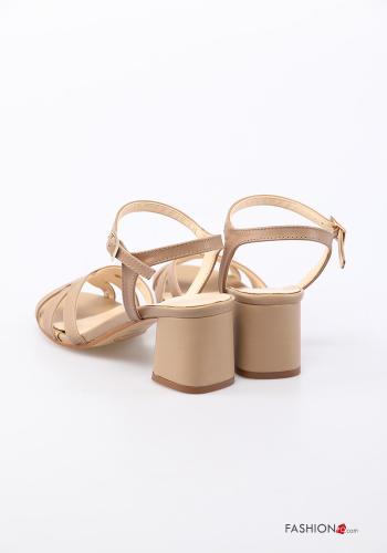 open toe Genuine Leather Sandals Ankle strap - ph 2