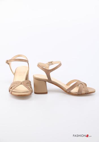 open toe Genuine Leather Sandals Ankle strap - ph 3