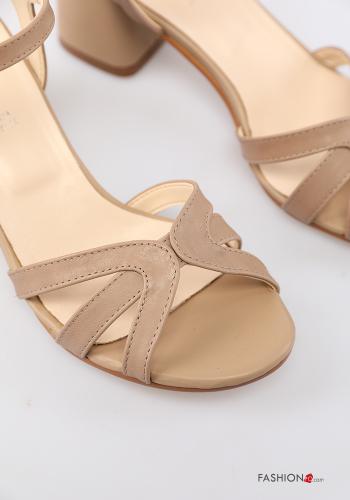 open toe Genuine Leather Sandals Ankle strap - ph 4