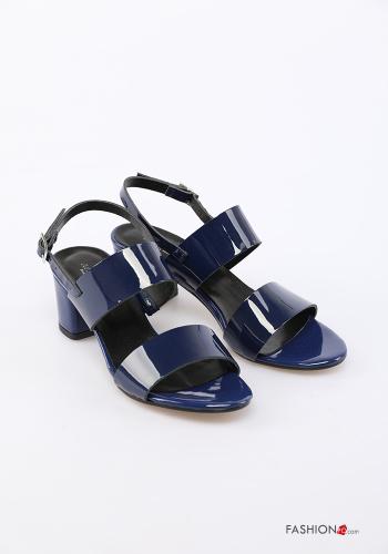 open toe Genuine Leather Sandals Ankle strap - ph 1