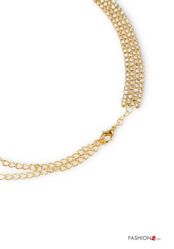 Collana regolabile con strass - ph 2