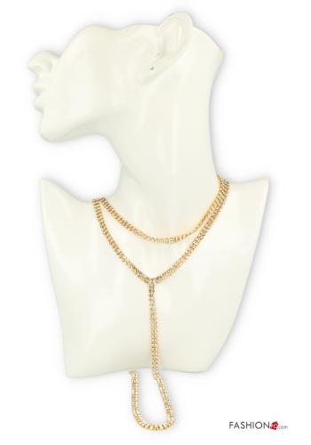 Collana regolabile con strass - ph 3