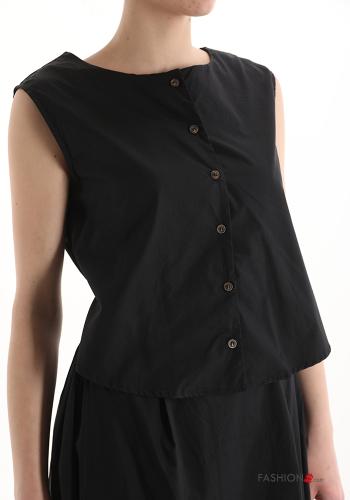 Cotton Sleeveless Dress with buttons - ph 4