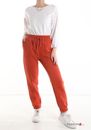 Pantalone sportivo in Cotone con elastico con tasche con coulisse - ph 5