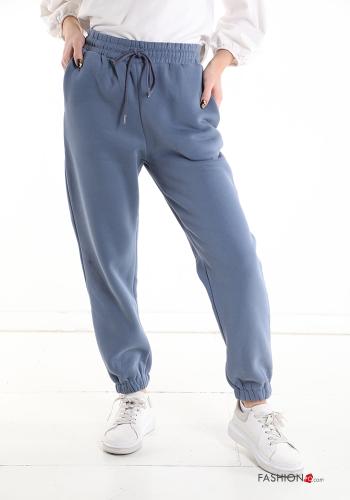 Pantalone sportivo in Cotone con tasche con elastico - ph 1
