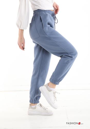 Pantalone sportivo in Cotone con tasche con elastico - ph 3
