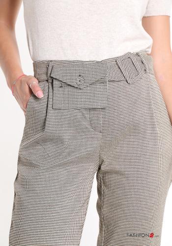 Vichy Muster Hose mit Gürtel mit Taschen - ph 4