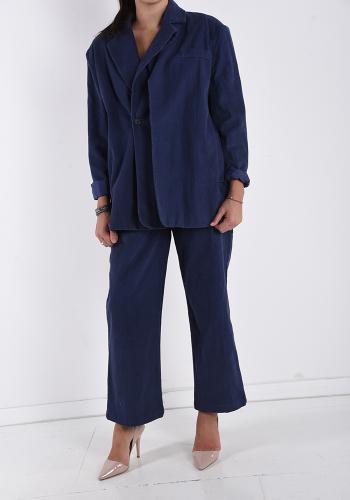 flared Cotton Suit with buttons - ph 1