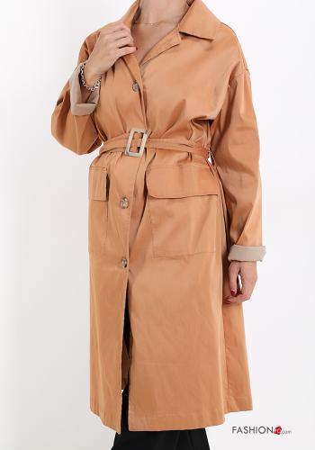 Trench Coat with belt with pockets with buttons - ph 1