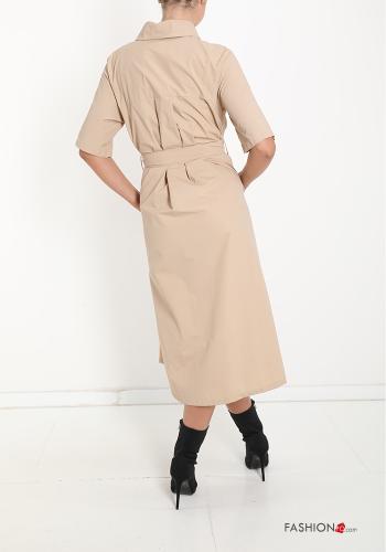 Robe chemise avec poches avec noeud - ph 2