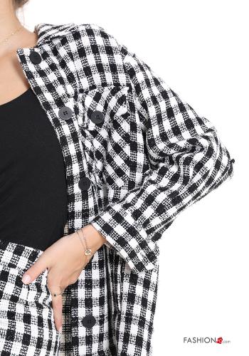 Vichy Muster Hemd mit Taschen - ph 4