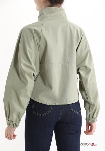 Veste en Coton avec poches avec fermeture éclair - ph 2