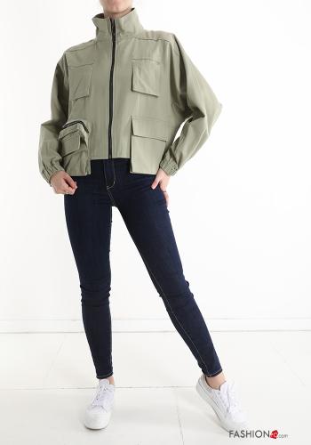 Veste en Coton avec poches avec fermeture éclair - ph 5