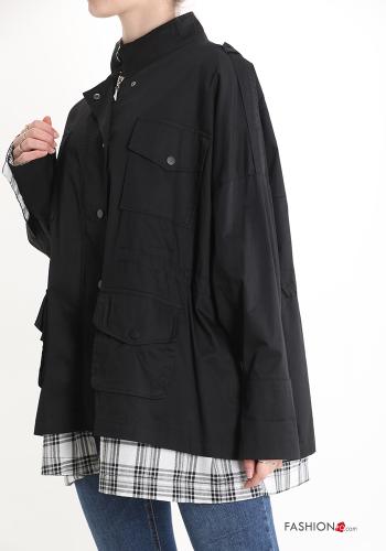 Jacke aus Baumwolle mit Taschen mit Reißverschluss - ph 3