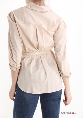 Camicia in Cotone con cintura - ph 2