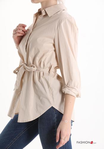 Camicia in Cotone con cintura - ph 3