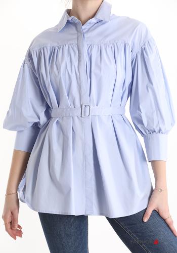 Camicia in Cotone con cintura - ph 1