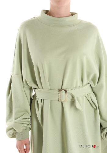 Felpa in Cotone con cintura - ph 4