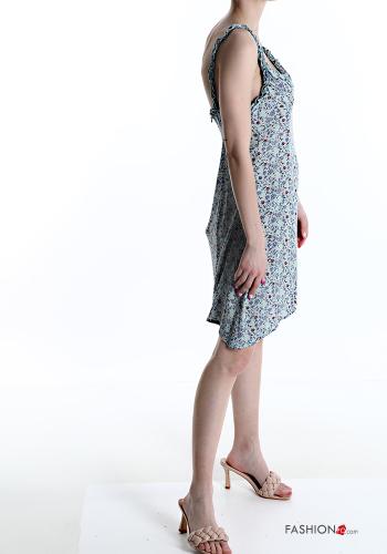 Floral Cotton Sleeveless Dress with v-neck - ph 3