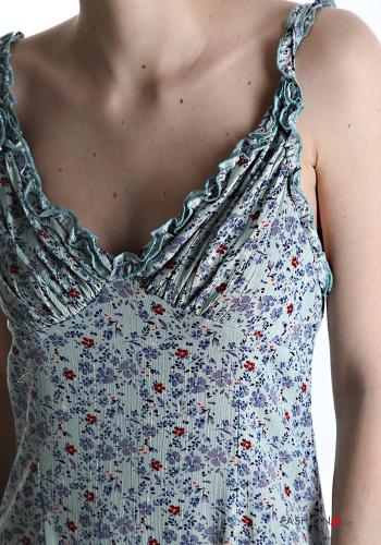 Floral Cotton Sleeveless Dress with v-neck - ph 4
