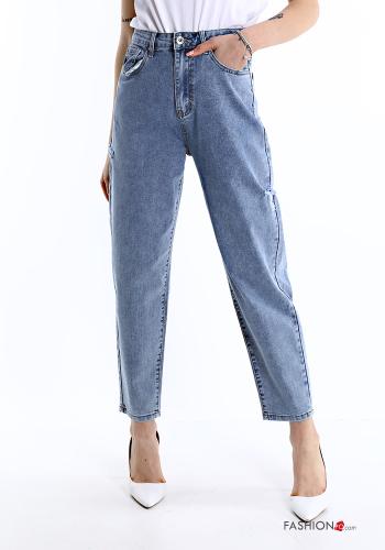 Jeans aus Baumwolle mit Taschen - ph 1