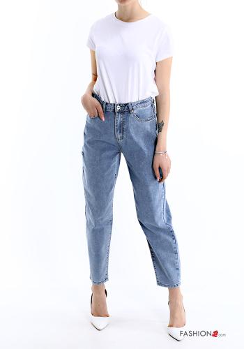 Jeans aus Baumwolle mit Taschen - ph 5