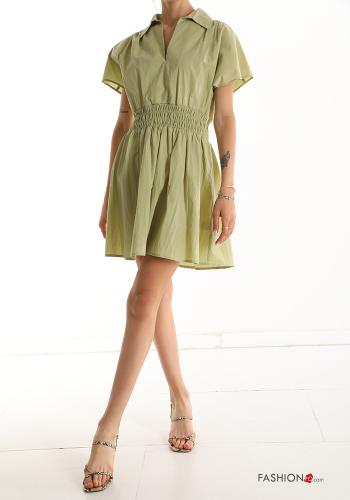 Cotton Dress with v-neck - ph 1