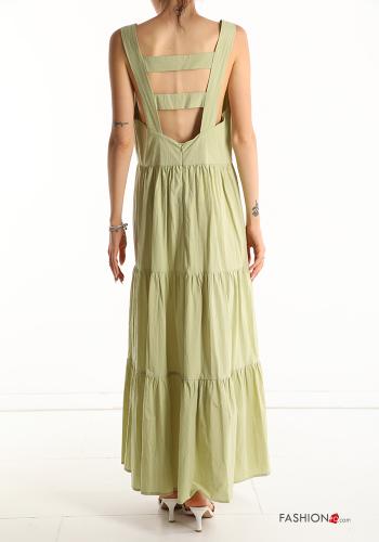 Robe Sans Manches en Coton à volants à col en V - ph 2