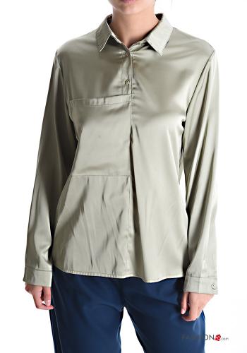 Bluse mit Knöpfen mit Taschen - ph 1