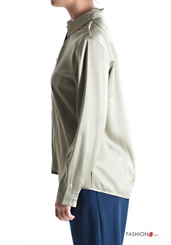 Bluse mit Knöpfen mit Taschen - ph 3