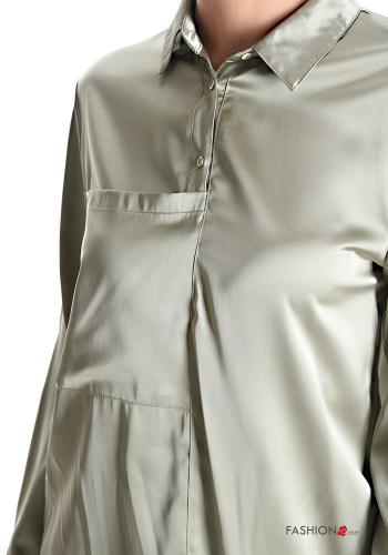 Bluse mit Knöpfen mit Taschen - ph 4