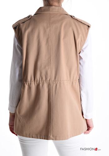 Smanicato in Cotone con bottoni con tasche - ph 2